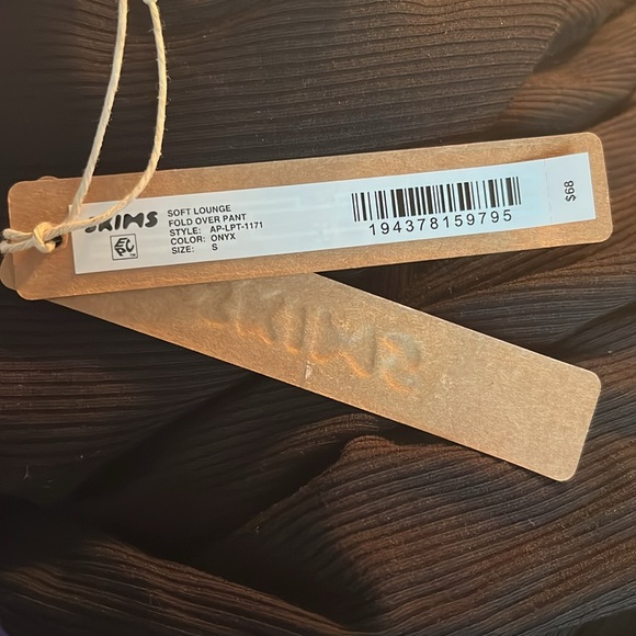 Onyx SKIMS Soft Lounge Foldover Pant Size S NWT - Picture 8 of 8